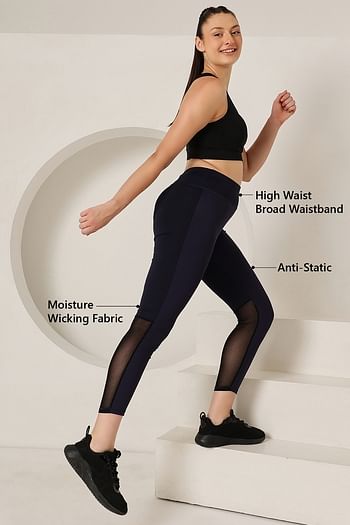 Back listing image for Activewear Ankle Length Tights in Navy