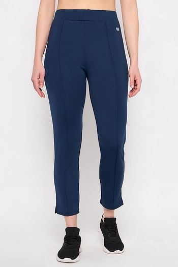 Front listing image for Snug Fit High-Rise Active Straight Pants in Blue