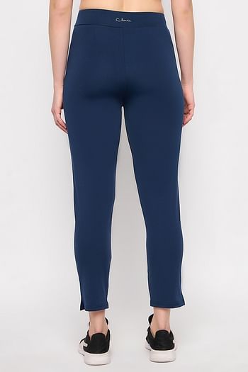 Back listing image for Snug Fit High-Rise Active Straight Pants in Blue