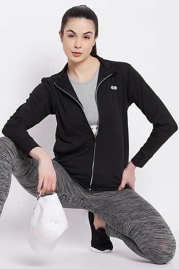 Front listing image for Activewear Jacket in Black