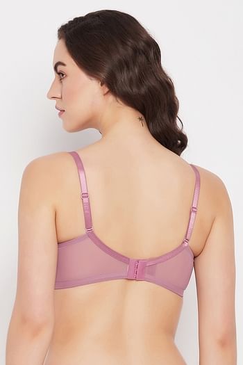 Back listing image for Level 2 Push-Up Padded Underwired Demi Cup T-shirt Bra in Mauve