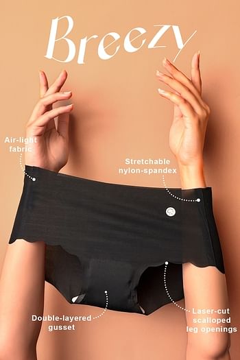 Front listing image for Breezy Seamless Hipster Panty in Blackberry Colour