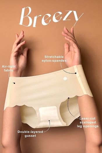 Front listing image for Breezy Seamless Hipster Panty in Lemon Colour