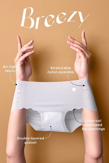 Front listing image for Breezy Seamless Hipster Panty in Vanilla Colour