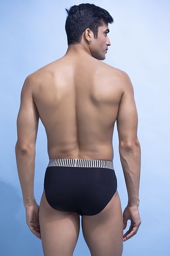 Back listing image for John Players Champion Cotton Brief in Black