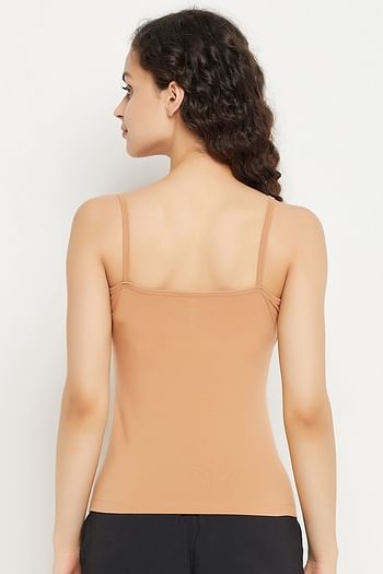 Back listing image for Chic Basic Camisole in Nude Colour - Cotton