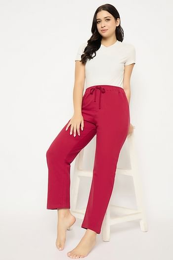 Front listing image for Chic Basic Pyjama in Maroon - Cotton