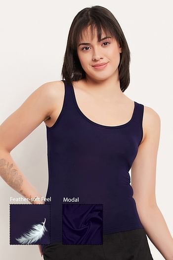 Front listing image for Chic Basic Tank Top in Black - Modal