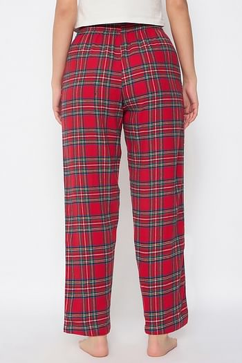 Back listing image for Classic Checkered Pyjama in Red - Cotswool	