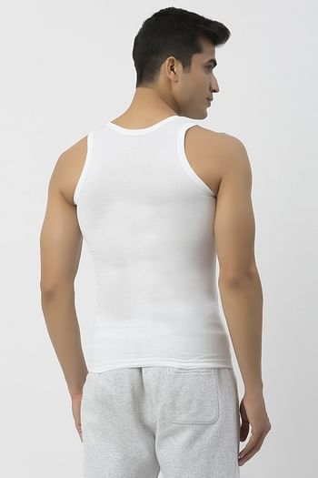 Back listing image for John Players Classic Cotton Vest in White