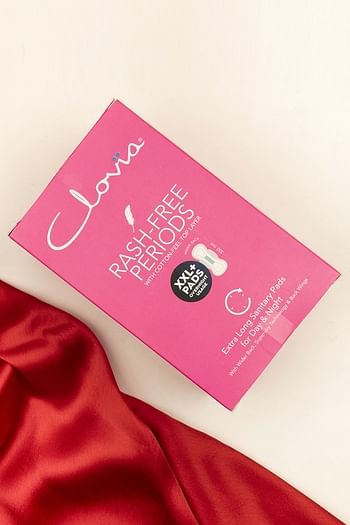 Back listing image for 10 Clovia Sanitary Pads- XXL+ for Day & Night Usage - 350mm