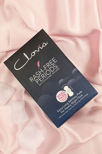 Front listing image for 10 Clovia Sanitary Pads- XXXL for Overnight Usage - 410mm