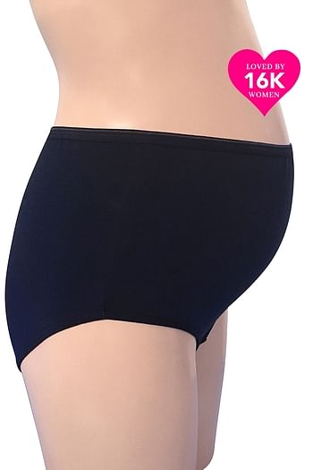 Front listing image for Cotton Maternity High Waist Hipster Panty - Navy