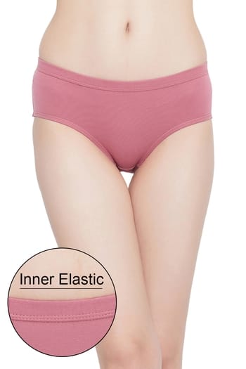 Clovia Cotton Mid Waist Hipster Panty with Inner Elastic