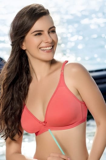 Clovia Cotton Non-Padded Non-Wired Demi Cup T-shirt Bra