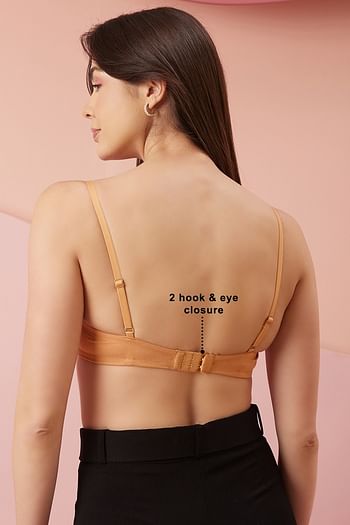 Back listing image for Cotton Padded Underwired Multiway Strapless Balconette T-Shirt Bra With Matching PN2021R24
