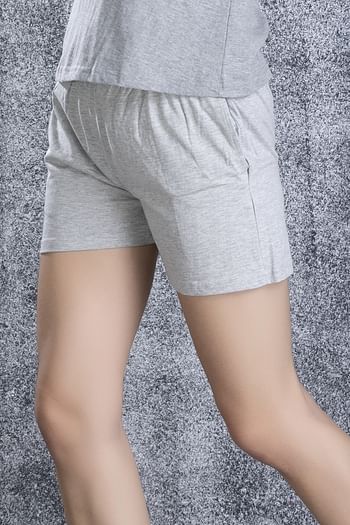 Back listing image for Boxer Shorts in Grey - Cotton Rich