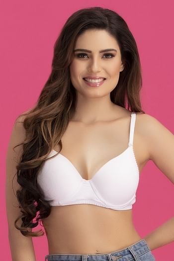 Front listing image for Cotton Rich Padded Underwired Multiway T-Shirt Push-Up Bra