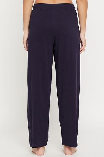 Back listing image for Pyjama with Elastic Waistband in Navy - Cotton Rich