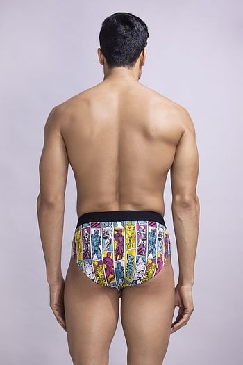 Back listing image for John Players Infinity Heroes Cotton Brief in Multicolour