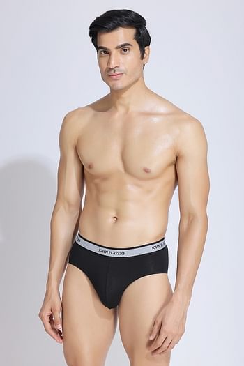 Back listing image for John Players Classic Cotton Brief in Black