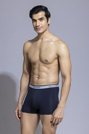 Back listing image for John Players Classic Cotton Trunk in Navy