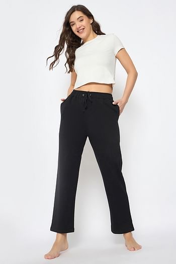 Front listing image for Chic Basic Pyjama in Black - Cotton