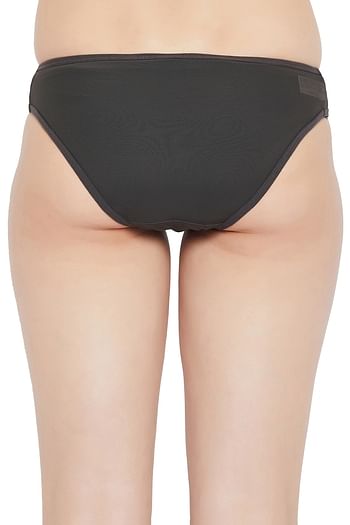 Back listing image for Low Waist Bikini Panty in Dark Grey