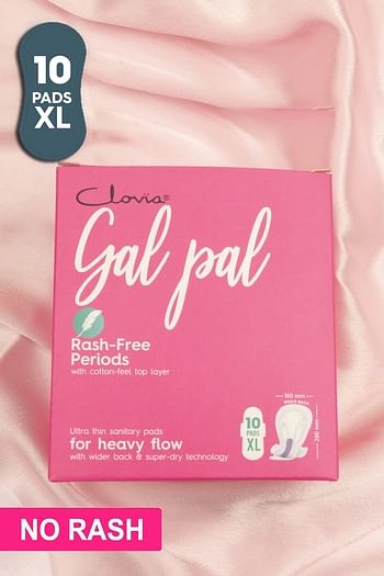 Front listing image for 10 Gal pal Sanitary Pads - XL for Heavy Flow - 280 mm