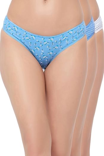Front listing image for Pack of 3 Low Waist Printed Bikini Panties - Cotton