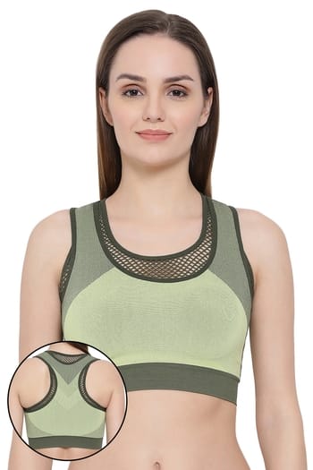Clovia Padded Activewear Gym/Sports Racerback Bra
