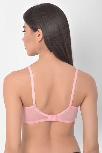 Back listing image for Padded Non Wired Full Cup Multiway T-shirt Bra in Baby Pink