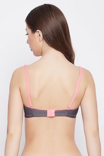 Back listing image for Padded Non-Wired Full Cup Multiway T-shirt Bra in Dark Grey	