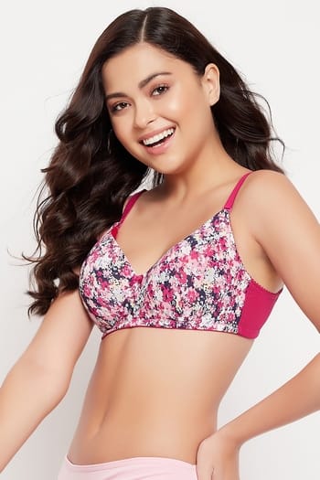 Clovia Padded Non-Wired Full Cup Multiway T-shirt Bra in Multicolour