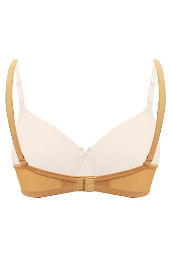 Back listing image for Padded Non-Wired Full Coverage Multiway T-Shirt Bra In Nude Colour