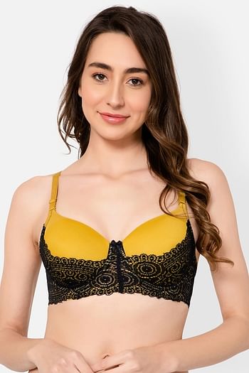 Front listing image for Padded Underwired Full Coverage Multiway Bra in Olive Green