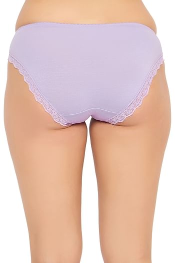 Back listing image for Low Waist Bikini Panty in Lavender - Cotton