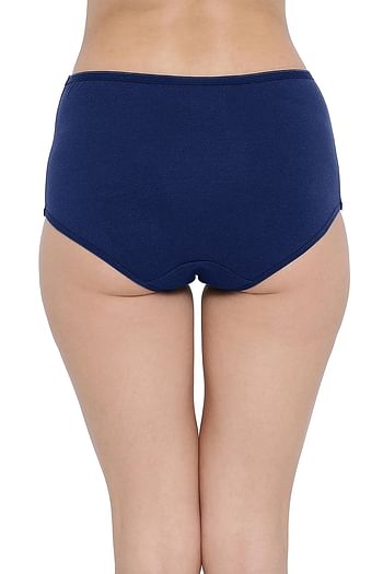 Back listing image for High Waist Hipster Maternity Panty in Navy - Cotton
