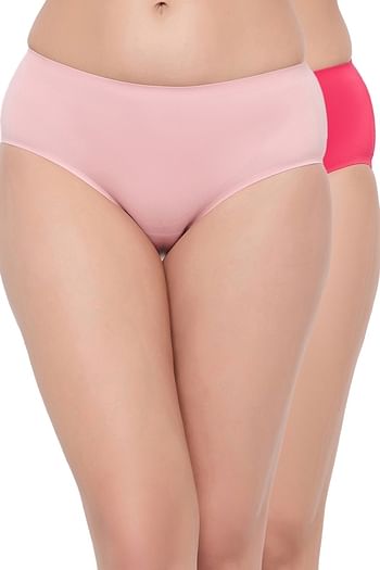 Back listing image for Pack of 2 Mid Waist Seamless Bonded Hipster Panties