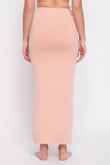 Back listing image for Saree Shapewear with Drawstring in Peach Colour