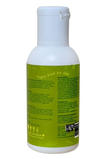 Back listing image for Skivia Anti-Acne Face Wash with Salicylic Acid & Vitamin E - 30 ml