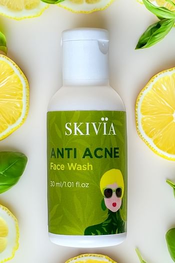 Front listing image for Skivia Anti-Acne Face Wash with Salicylic Acid & Vitamin E - 30 ml