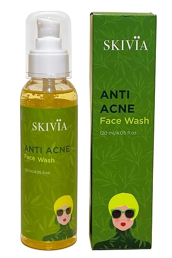 Back listing image for Skivia Anti-Acne Face Wash with Salicylic Acid & Vitamin E - 120 ml