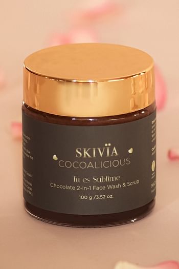 Front listing image for Skivia Cocoalicious 2-in-1 Face Wash & Scrub with Theobroma Cacao & Natural Caffeine - 100 g
