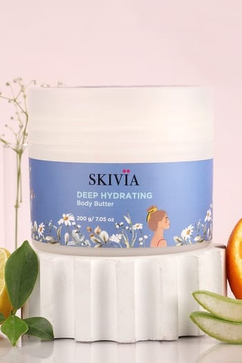 Clovia Skivia Deep Hydrating Body Butter With Cacao, Moringa & Chamomile Oil - 200 g