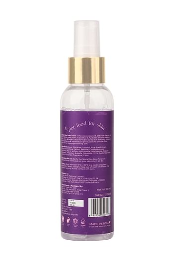 Back listing image for Skivia Rice Bran Face Toner with Niacinamide & Hyaluronic Acid - 100 ml