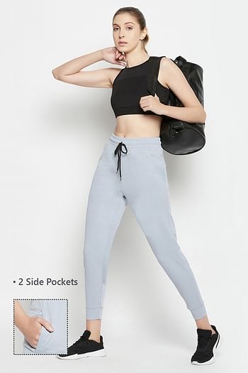 Front listing image for Active Joggers in Grey with Side Pockets