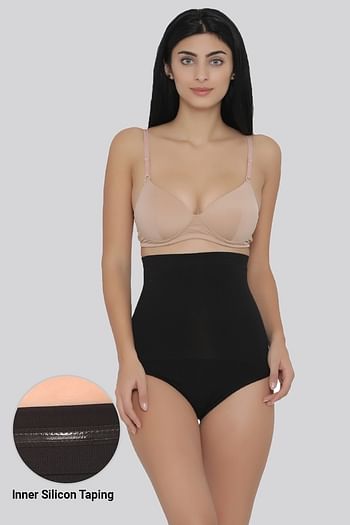 Front listing image for High Waist Tummy Tucker in Black