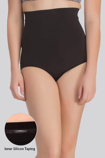 Clovia High Waist Tummy Tucker in Black