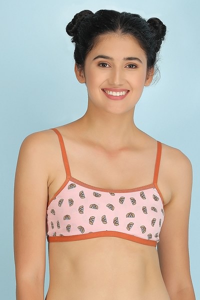 Buy Padded Non-Wired Full Cup Teen Bra in Light Grey with Removable Pads -  Cotton Online India, Best Prices, COD - Clovia - BB0023A01